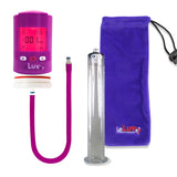 Smart LCD iPump Penis Pump , Silicone Hose | Purple Head - 12" x 1.75" Acrylic Cylinder