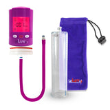 Smart LCD iPump Penis Pump , Silicone Hose | Purple Head - 9" x 2.875" Acrylic Cylinder