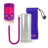 Smart LCD iPump Penis Pump , Silicone Hose | Purple Head - 9" x 4.50" Cylinder
