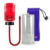 Smart LCD iPump Penis Pump , Silicone Hose | Red Head - 9" x 5.00" Cylinder
