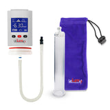 Smart LCD iPump Penis Pump , Silicone Hose | White Head - 9" x 1.65" Cylinder