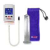 Smart LCD iPump Penis Pump , Silicone Hose | White Head - 9" x 2.25"  WIDE Flange Cylinder