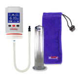 Smart LCD iPump Penis Pump , Silicone Hose | White Head - 9" x 2.50"  WIDE Flange Cylinder