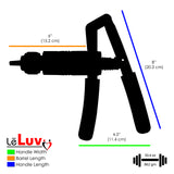 PRIMO Pro+ Handle Penis Pump + Gauge, Silicone Hose | Round Flange Cylinder | No Accessories 