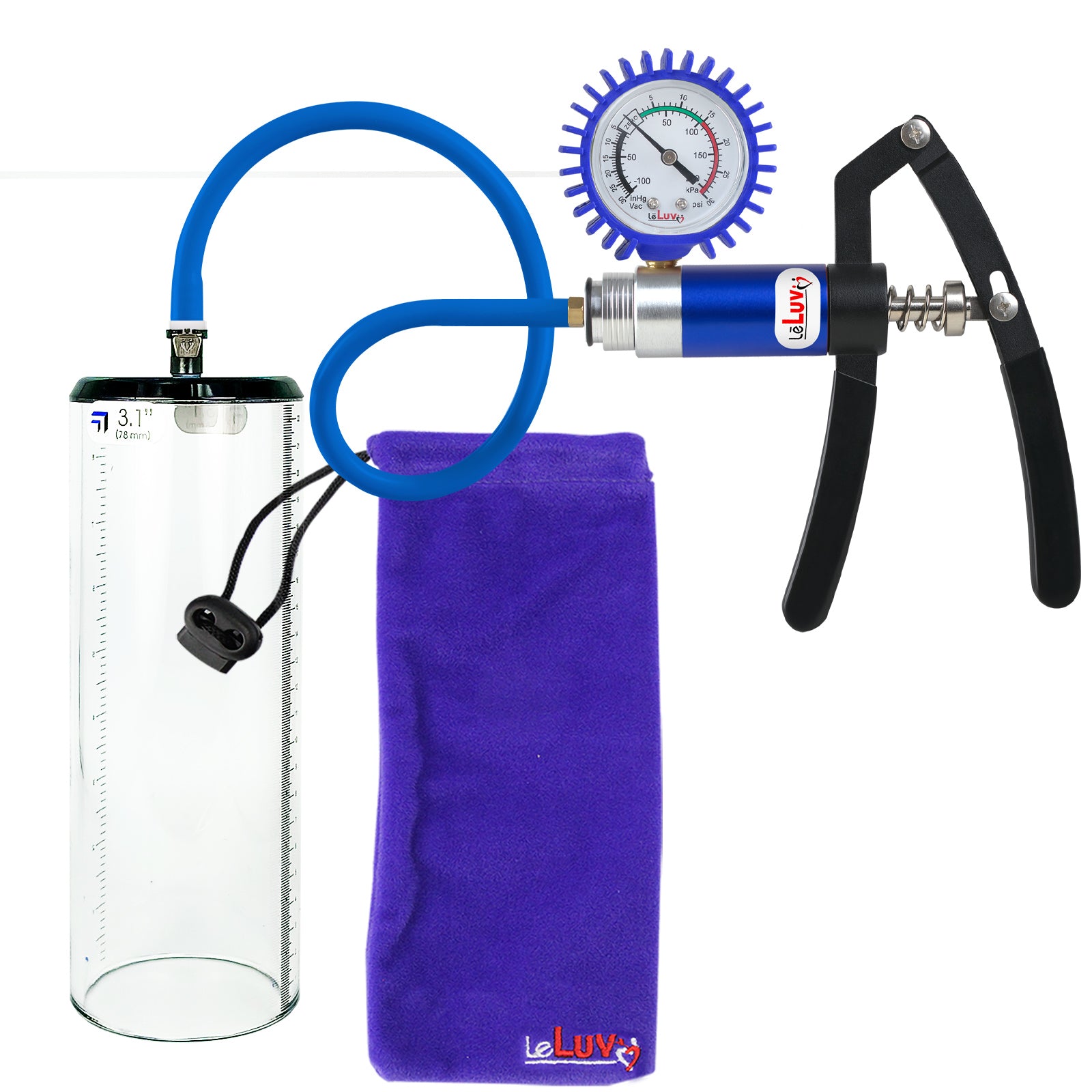 Blue + Protected Gauge / 9" x 3.1"