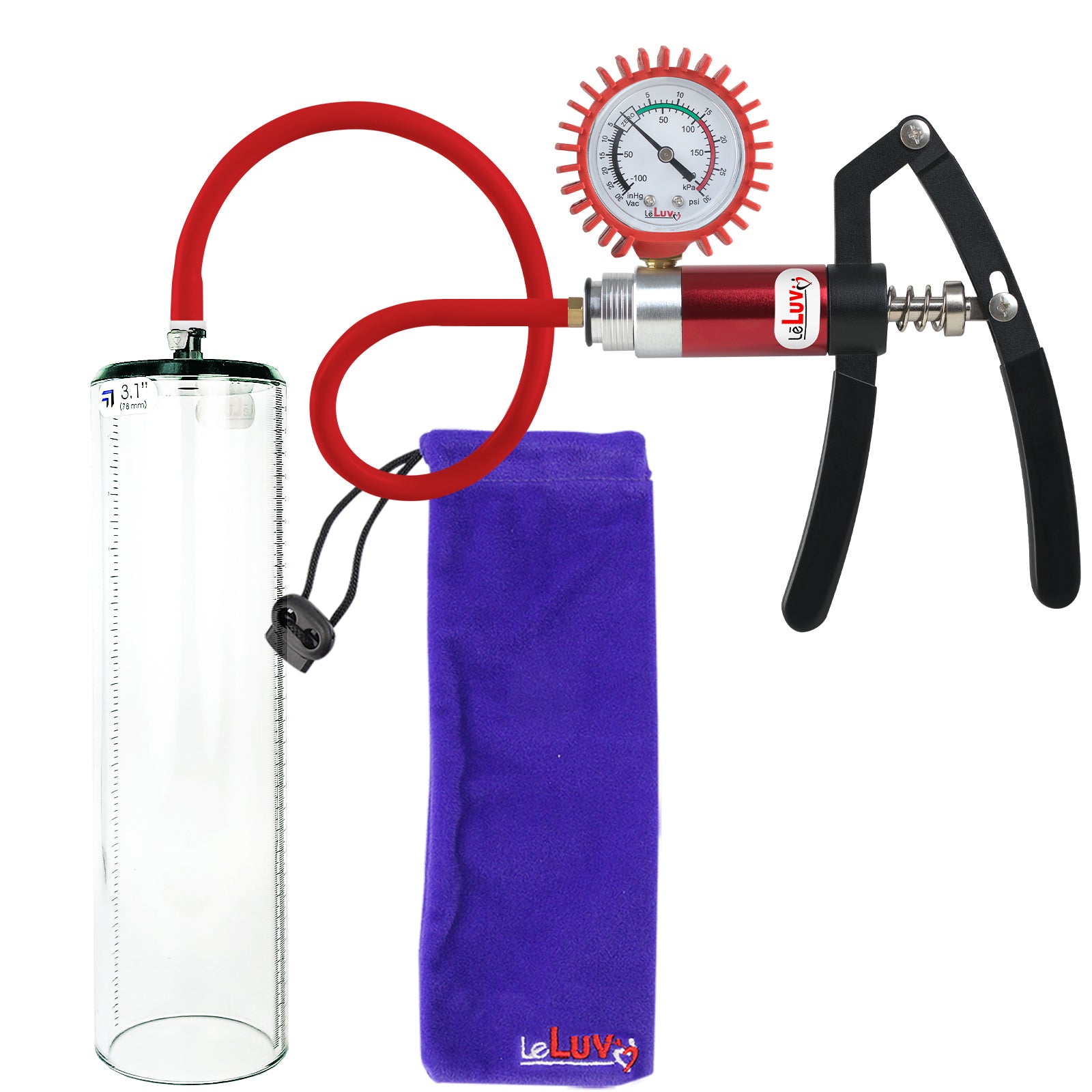 Red + Protected Gauge / 12" x 3.1"