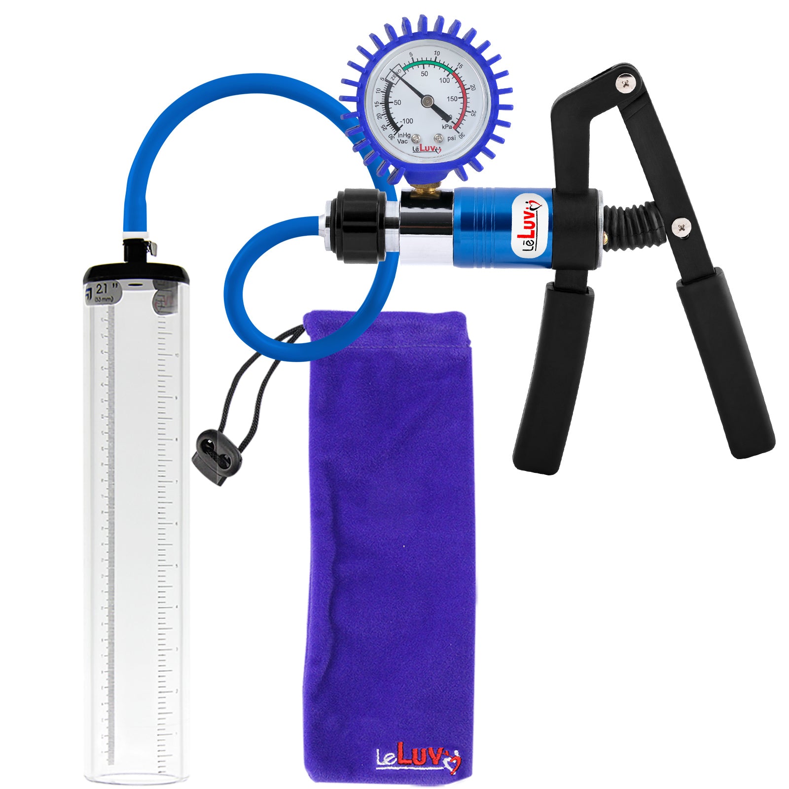 Blue + Protected Gauge / 12" x 2.1"