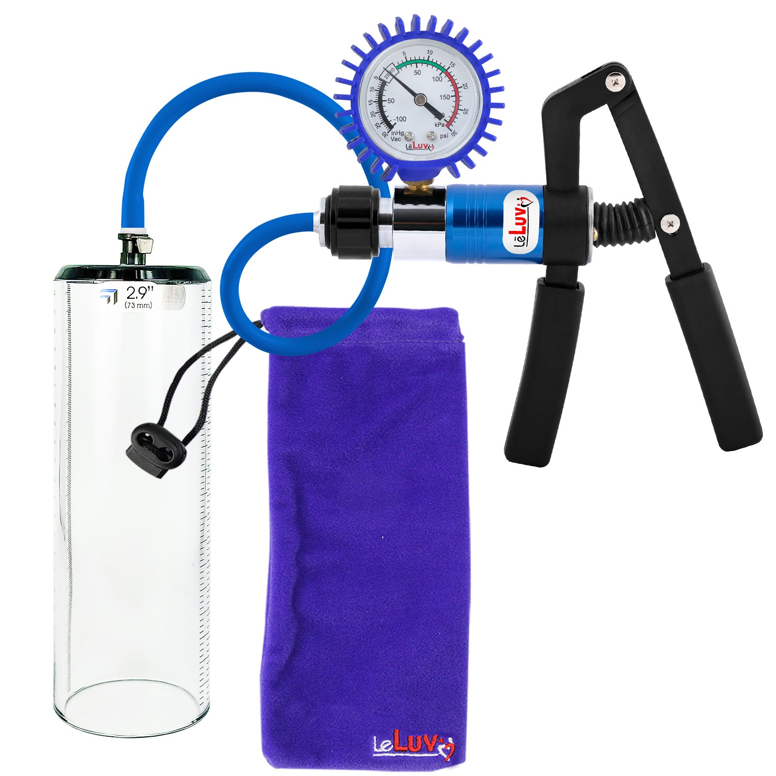 Blue + Protected Gauge / 9" x 2.9"