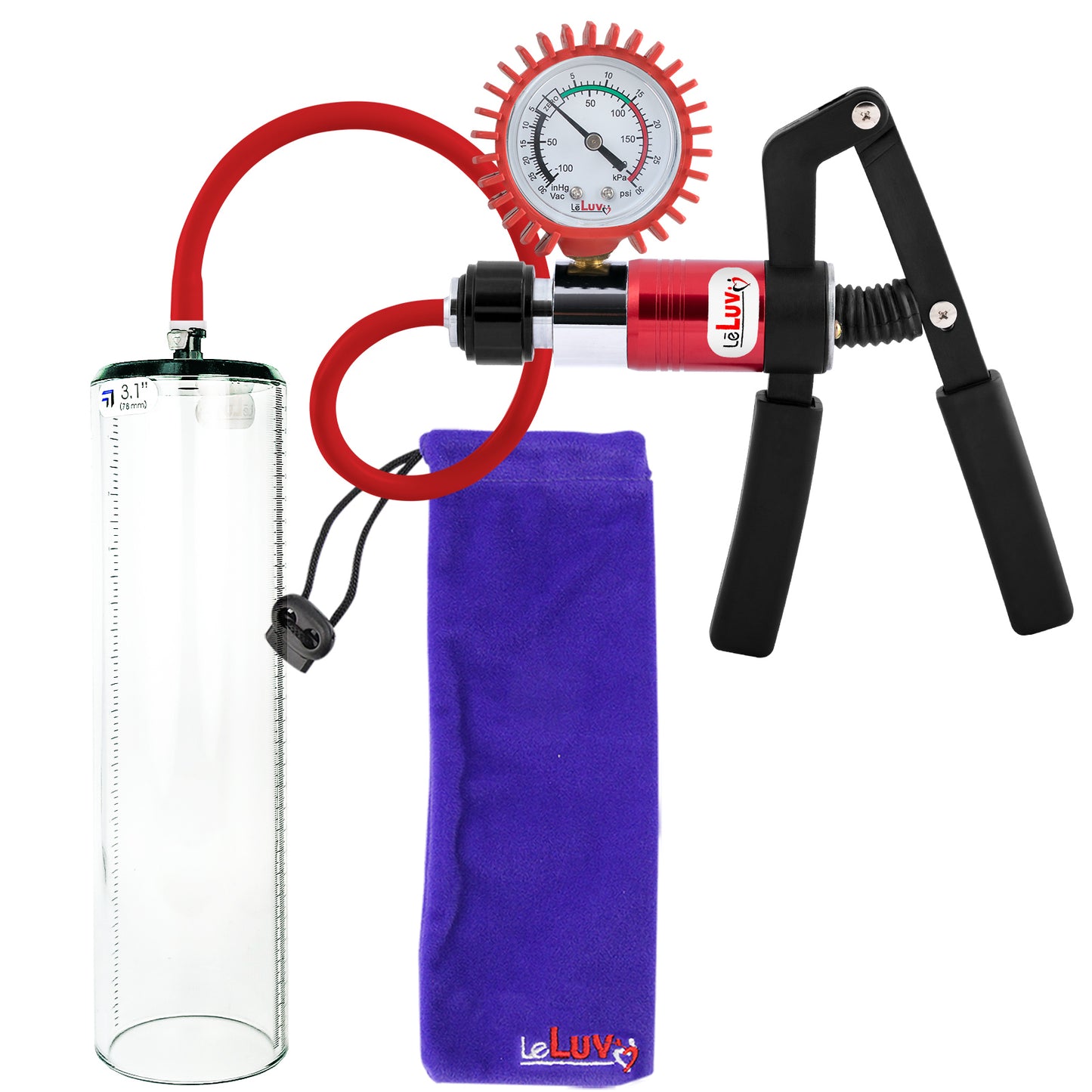 Red + Protected Gauge / 12" x 3.1"