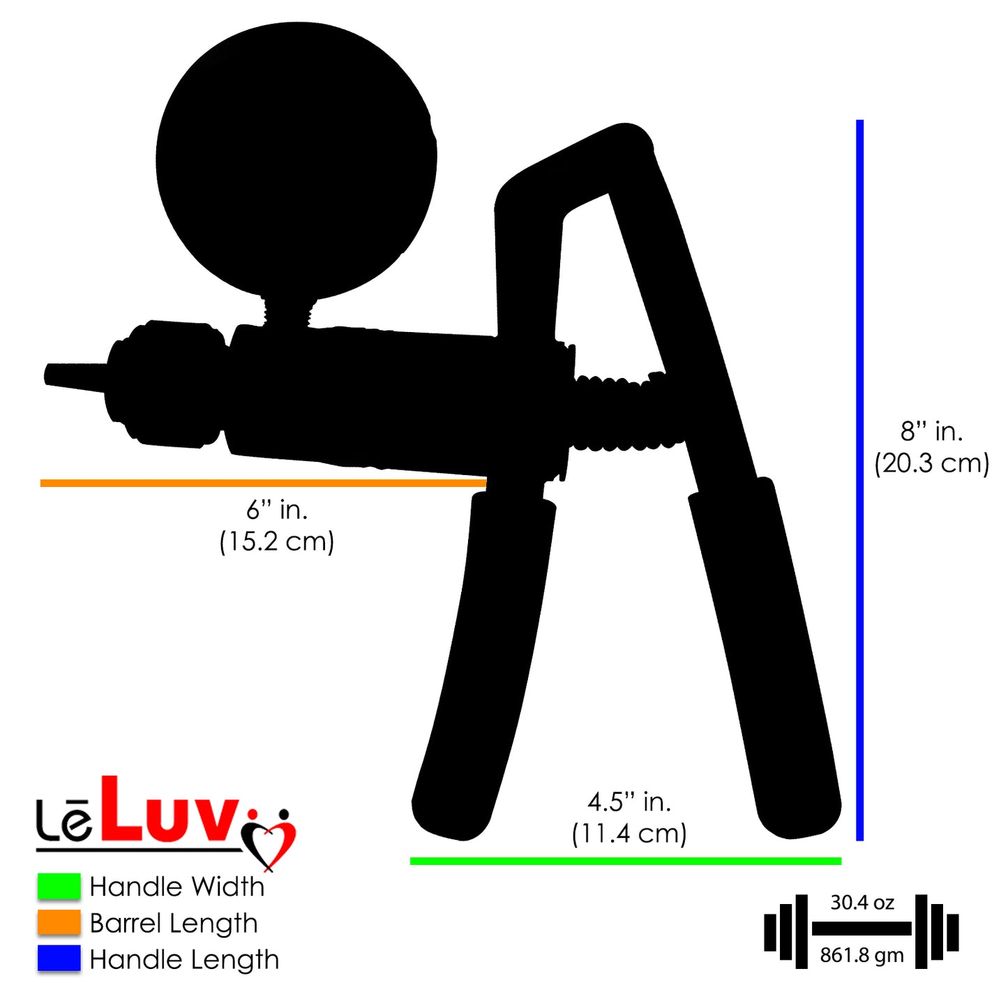 LeLuv Primo Pro+ Pump Handles | Powerful Vacuum/Pressure Modes | 60mm Gauge