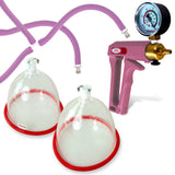 LeLuv MAXI Purple + Gauge Breast Pumping Kit Slippery Purple Hose Medium Cups