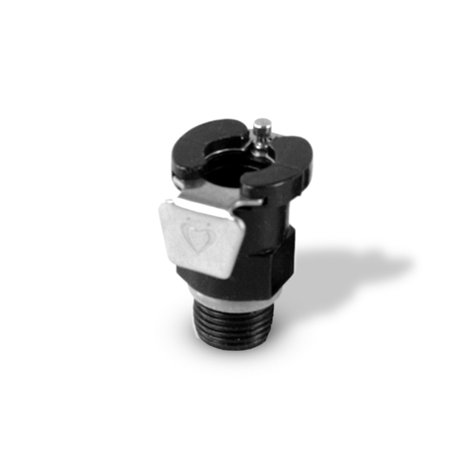 Female Threaded Quick Release Connector for Vacuum Cylinders - Black