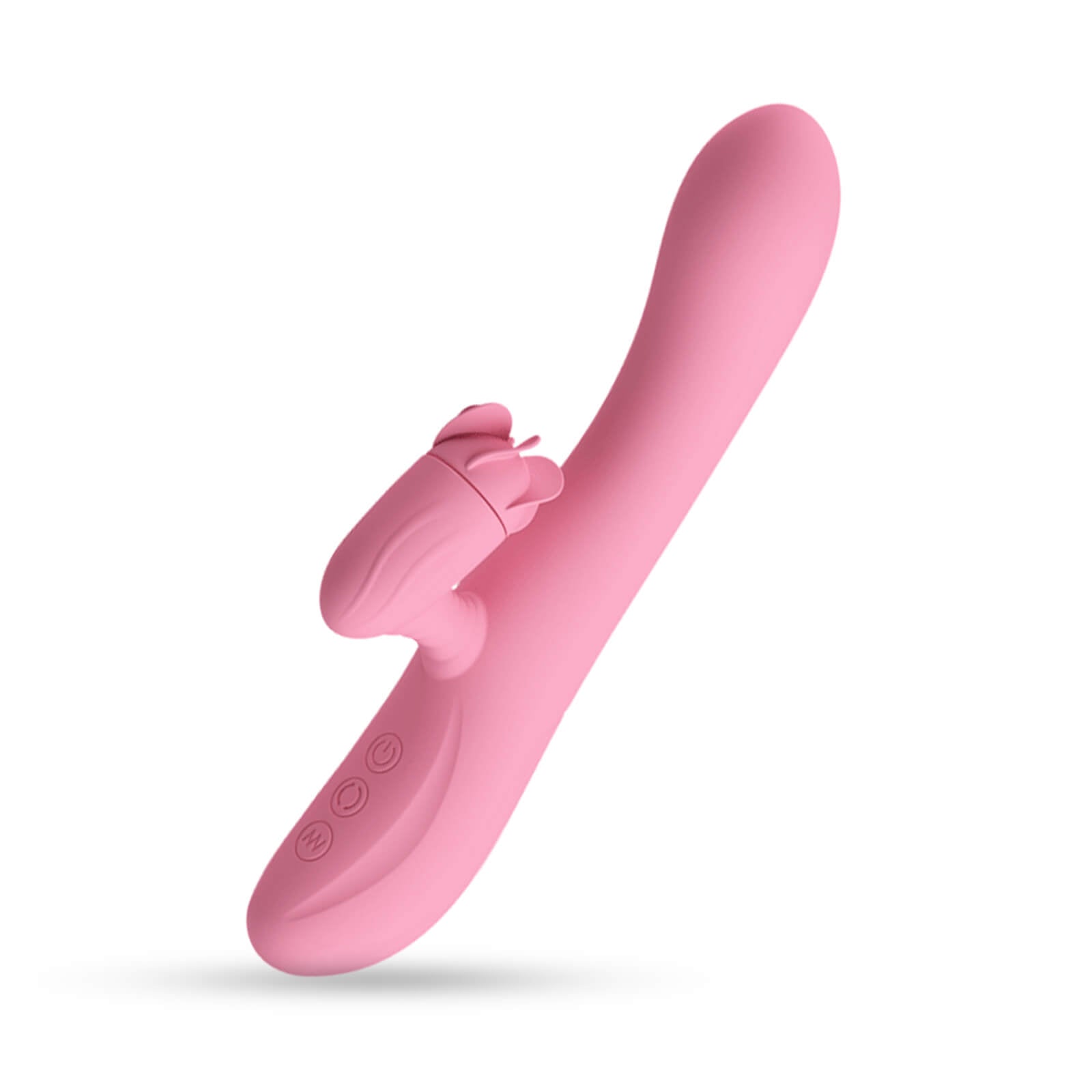 Rabbit Vibrator Rotating Fan Clitoral Tickler Smooth Silicone Recharge
