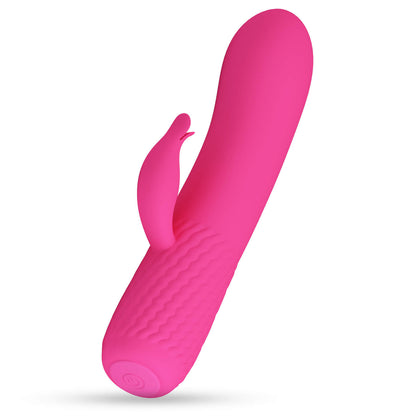 Rabbit Vibrator Flexible 12 Mode USB Rechargable Pink