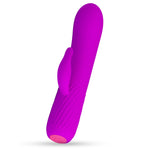 Rabbit Vibrator Flexible 12 Mode USB Rechargable Purple