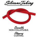 LeLuv® Ultima Silver Penis Pump - Black Silicone Grip, Silicone Hose with Wide Flange Cylinder