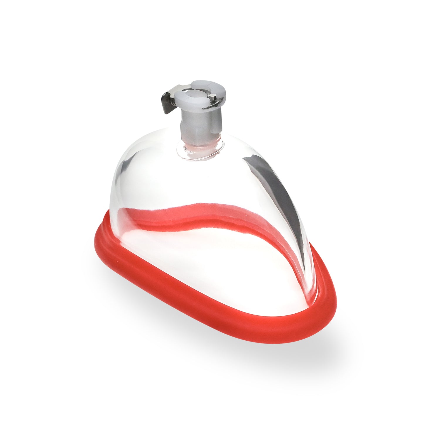 Replacement Contoured Labia Vacuum Cup & Fitting with Red cushion sleeve