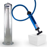 AERO Blue Penis Pump 12" Length x 2.25" Diameter WIDE Flange Cylinder