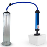 AERO Blue Penis Pump 9" Length x 2.125" Diameter WIDE Flange Cylinder