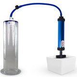 AERO Blue Penis Pump 9" Length x 2.50" Diameter WIDE Flange Cylinder