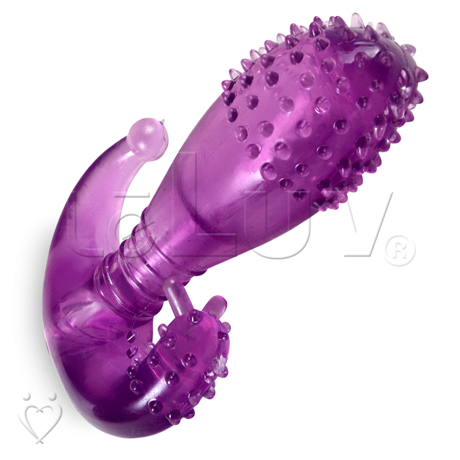 LeLuv Replacement Sleeve Prostate Vibe G Spot Massage Nub Remote Control Probe - Purple