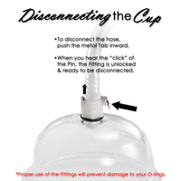 Labia Pump ULTIMA | Rubber Padded Handle with Clear Hose