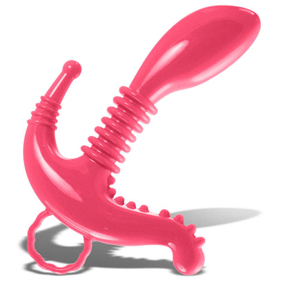 LeLuv ABS Pink Prostate G Spot Stimulation Anal Nubs Curve Ring Triple Health Care