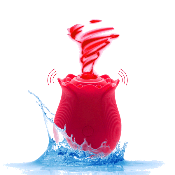 LeLuv Rose Rechargeable Massager – 12 Intensity Levels, Waterproof, Soft Silicone – Choose Color