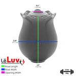 LeLuv Rose Rechargeable Massager – 12 Intensity Levels, Waterproof, Soft Silicone – Choose Color