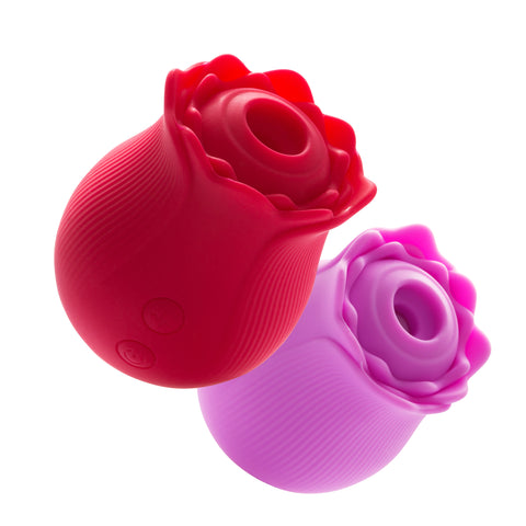 LeLuv Rose Rechargeable Massager – 12 Intensity Levels, Waterproof, Soft Silicone – Choose Color