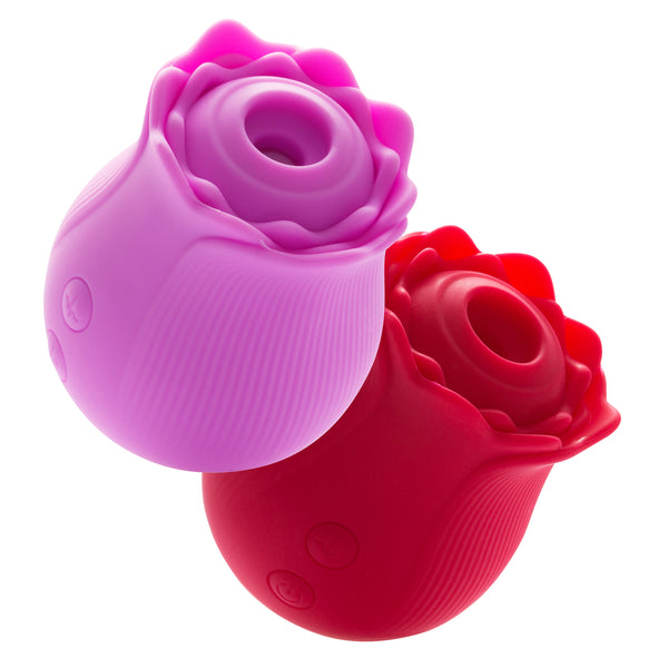 LeLuv Rose Rechargeable Massager – 12 Intensity Levels, Waterproof, Soft Silicone – Choose Color