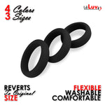 Flat Inside Cock Ring  3-Pack 36mm (1.4"), 41mm (1.6") and 45mm (1.8")