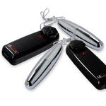 LeLuv 2-Pack - Single Large Vibrating Silver Bullets Mini Multi Speed Vibrators