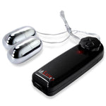 LeLuv Double Silver Vibrating Bullets Couples Dual Public Massager Vibe
