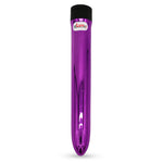 7" Classic Simple Vibrator Multi Speed Massager Chrome Purple