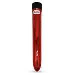 7" Classic Simple Vibrator Multi Speed Massager Chrome Red