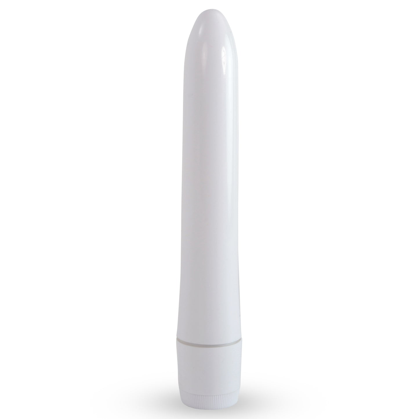 LeLuv 7" Classic Simple Vibrator Multi Speed Massager Sex Toy Vaginal Anal Dildo Probe White
