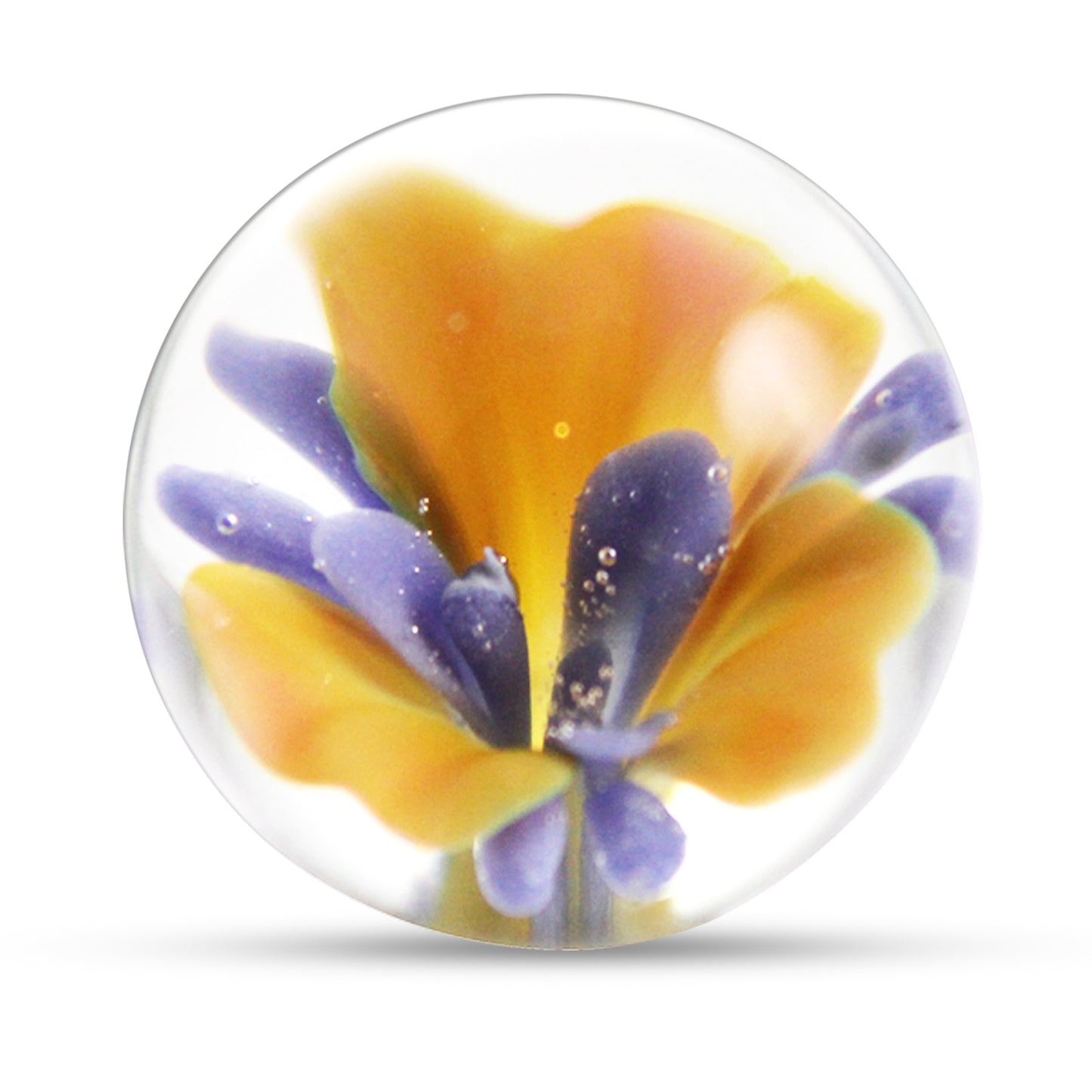 LeLuv Glass Flower Design Ben Wa / Kegel Balls Tightens Vagina