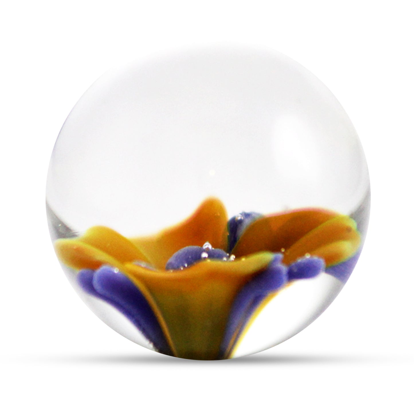 LeLuv Glass Flower Design Ben Wa / Kegel Balls Tightens Vagina