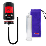 Smart LCD iPump Black Handheld Electric Penis Pump - 9" x 1.65" Cylinder