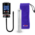 Smart LCD iPump Black Handheld Electric Penis Pump - 12" x 1.75" Acrylic Cylinder