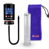 Smart LCD iPump Black Handheld Electric Penis Pump - 12" x 2.25" Acrylic Cylinder