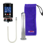 Smart LCD iPump Black Penis Pump 12" Length x 1.75" Diameter WIDE Flange Cylinder