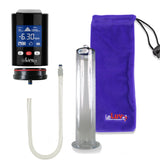 Smart LCD iPump Black Penis Pump 12" Length x 2.25" Diameter WIDE Flange Cylinder