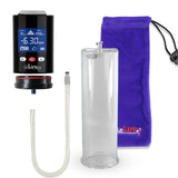 Smart LCD iPump Black Handheld Electric Penis Pump - 12" x 3.70" Acrylic Cylinder