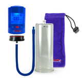 Smart LCD iPump Blue Handheld Electric Penis Pump 9" x 4.50" Cylinder