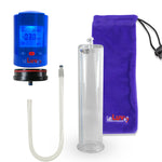 Smart LCD iPump Blue Handheld Electric Penis Pump - 12" x 2.75" Acrylic Cylinder