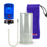 Smart LCD iPump Blue Handheld Electric Penis Pump - 12" x 5.00" Cylinder