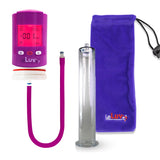 Smart LCD iPump Purple Handheld Electric Penis Pump - 12" x 2.00" WIDE FLANGE Cylinder