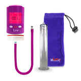 Smart LCD iPump Purple Handheld Electric Penis Pump 9" x 2.125" WIDE FLANGE Cylinder